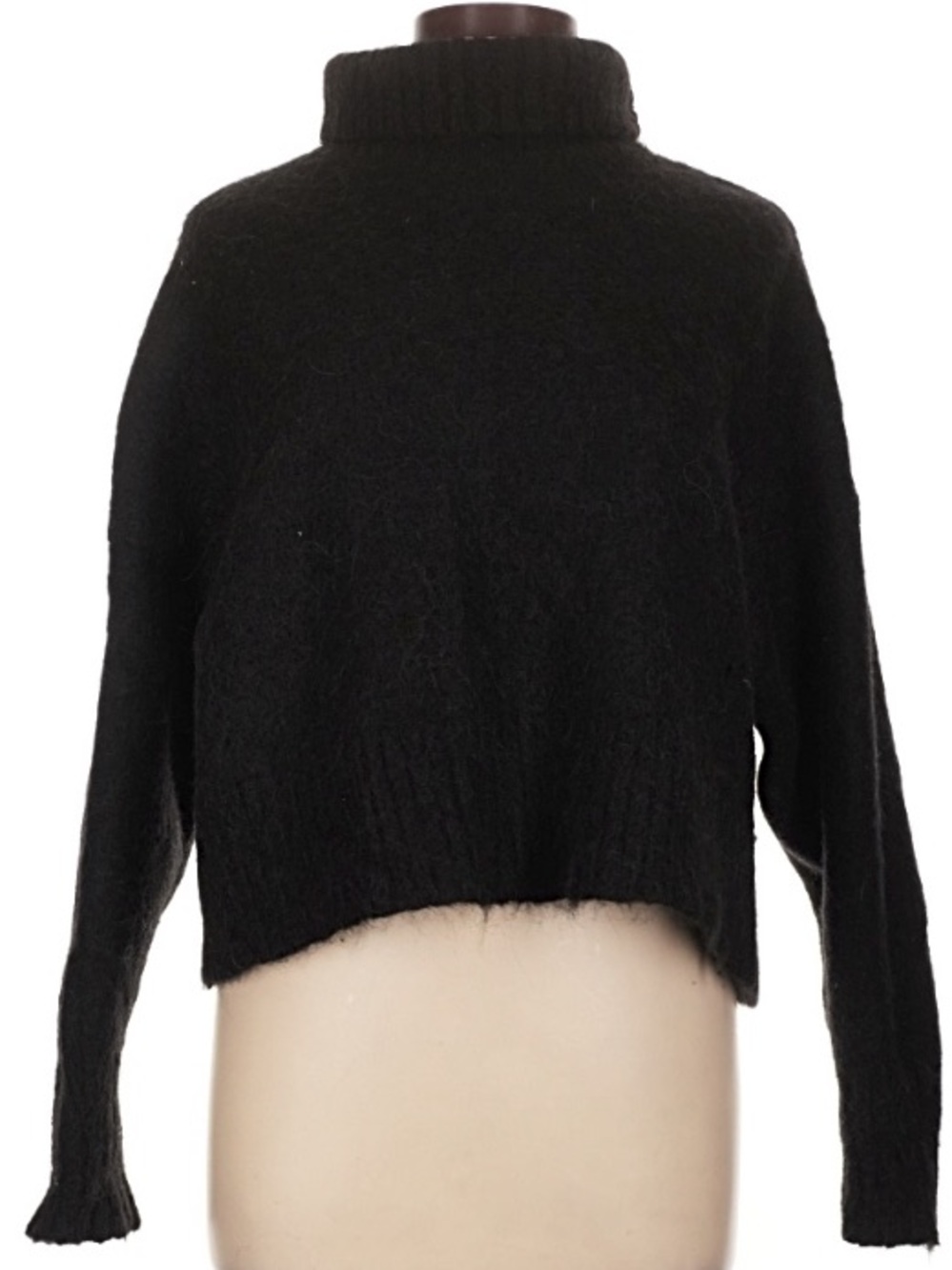 St Agni black turtleneck thick sweater